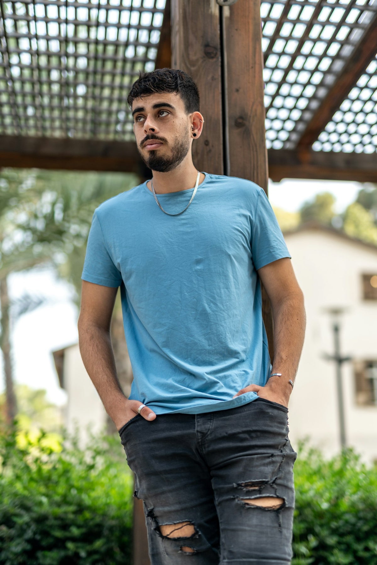 Heavy Tee azzurro · vista 2