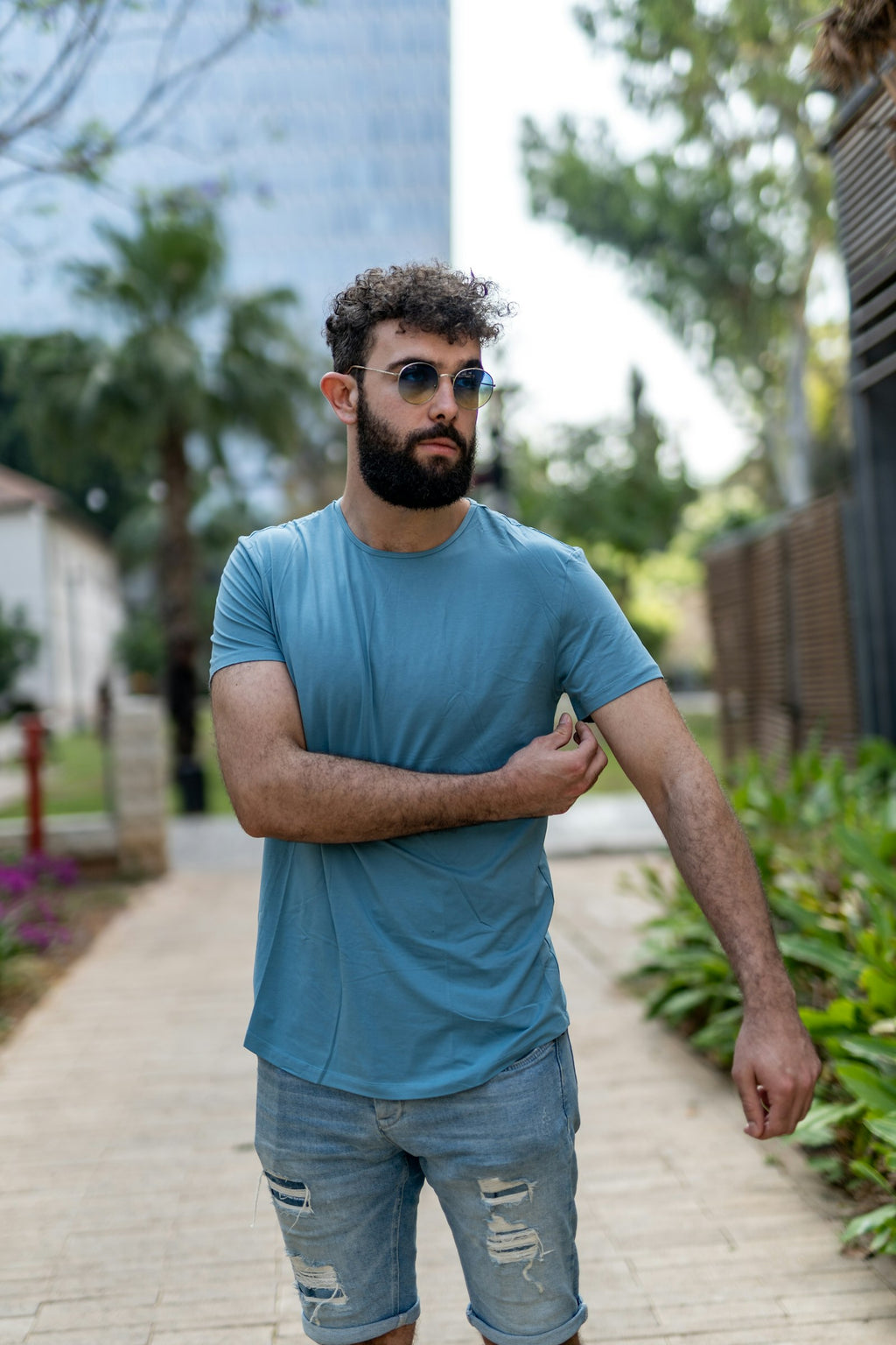 Heavy Tee azzurro · vista 4
