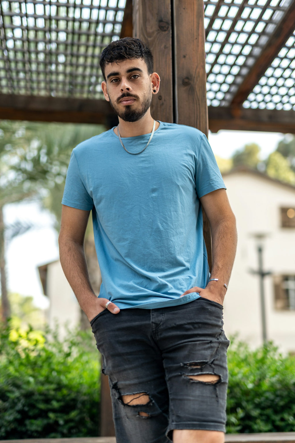 Heavy Tee azzurro · vista 3