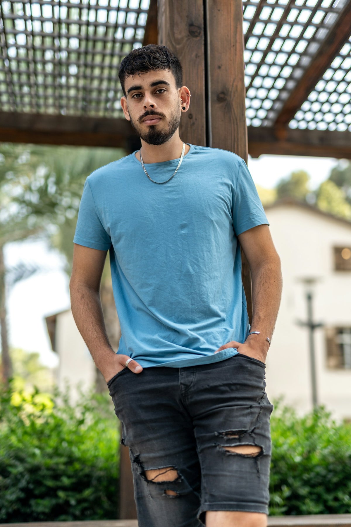 Heavy Tee azzurro · vista 3