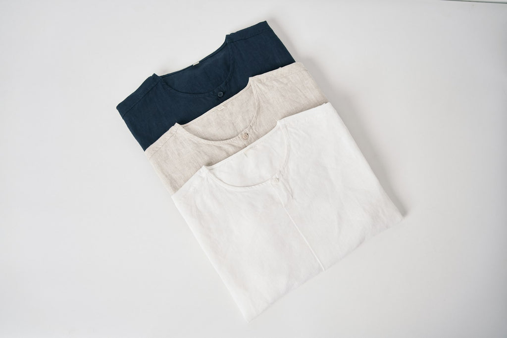 Henley in Lino navy · vista 2